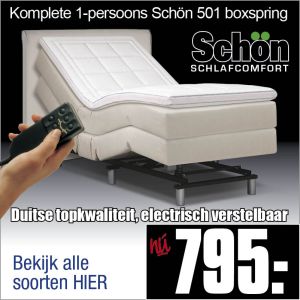 Komplete Elektrische Boxspring 90x200cm Schön 501