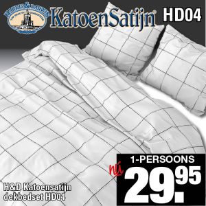 Katoen Satijn Dekbedovertrekset HD04