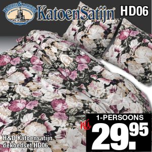 Katoen Satijn Dekbedovertrekset HD06