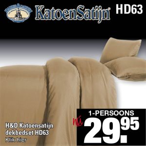 Katoen Satijn Dekbedovertrekset HD63 