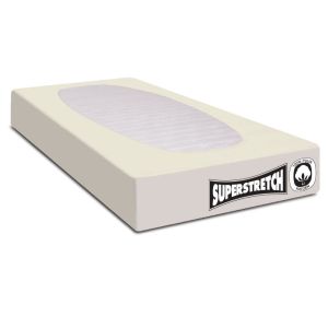 Neutraal creme-kleurig jersey hoeslaken