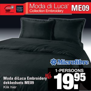 Microfibre Dekbedovertrekset Zwart