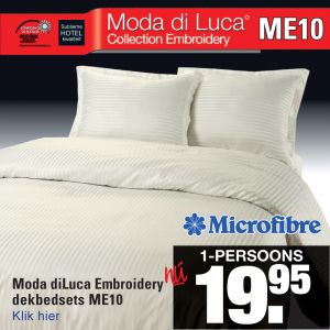 Microfibre Dekbedovertrekset Crème