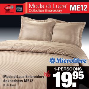 Microfibre Dekbedovertrekset Taupe