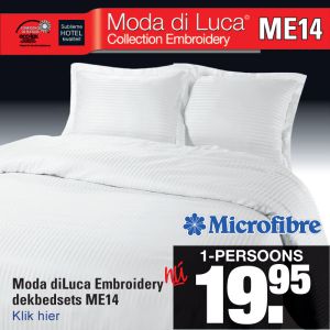 Microfibre Dekbedovertrekset Wit