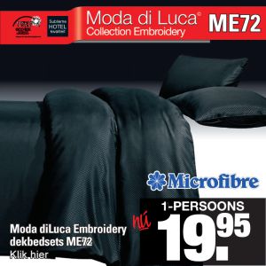 Dekbedovertrekset Zwart ME72