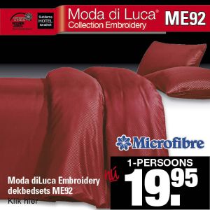 Microfibre Dekbedovertrek Signal Rood