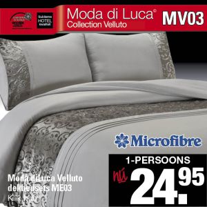 Microfibre Dekbedovertrek Zilver Grijs met Strass