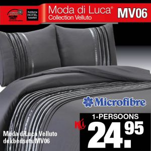 Microfibre Dekbedovertrek Antraciet met Velours