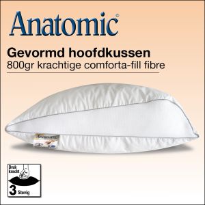 Anatomic anatomisch gevormd kussen. Super ademend en aanpasbaar anatomisch hoofdkussen. 