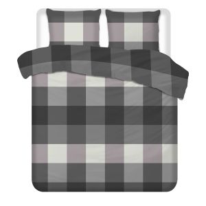 Luxueuze Terschellinger Flanellen Winter Dekbedovertrekset – Modern Blokpatroon – Voor Ultiem Comfort en Warme Nachten