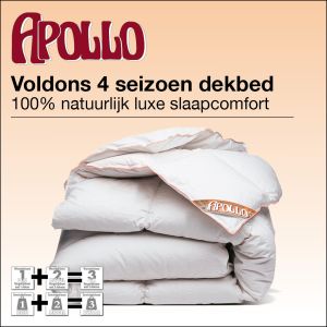 Luxe 4 seizoenen dons dekbed Apollo