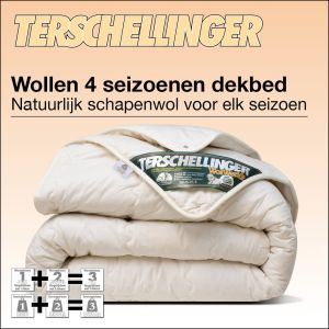 Zuiver scheerwollen Terschellinger wollen vier seizoenen dekbed. Het beste wollen dekbed van nederland. Nederlands wollen dekbed.