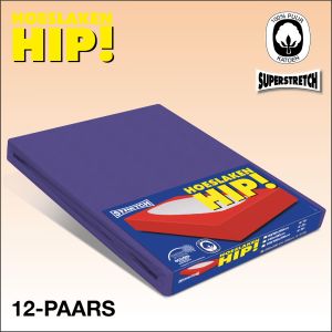 Jersey hoeslaken paars