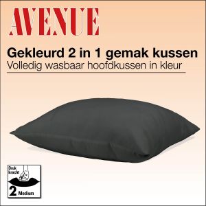 Avenue gemaks hoofdkussen Antraciet
