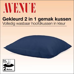 Avenue gemaks hoofdkussen Blauw