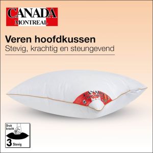 Stevig veren hoofdkussen Montreal voor krachtige ondersteuning, mannen kussen.