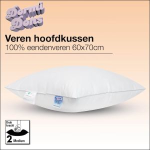 Stevig eenden veren hoofdkussen , soepel en krachtig en kneedbaar Dormidons kussen.