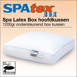 Spatex aanpasbaar wasbaar hoofdkussen met krachtige natuurrubber latex sticks gevuld