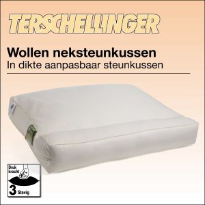 Terschellinger Neksteunkussen: Unieke ondersteuning voor een gezonde nachtrust.