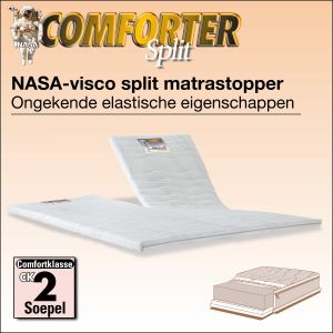 Nasa comforter split topper matras met drukverlagende eigenschappen van traagschuim.