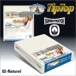 Superstretch Jersey Topper Hoeslaken Ecru.