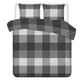 Luxueuze Terschellinger Flanellen Winter Dekbedovertrekset – Modern Blokpatroon – Voor Ultiem Comfort en Warme Nachten