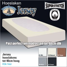 Jersey Hoeslaken 160/180x200/220 