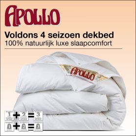 Luxe 4 seizoenen dons dekbed Apollo