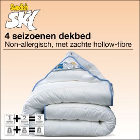 Non-Allergie 4-seizoenendekbed Swedisch Sky dekbed