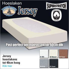 Jersey Hoeslaken 140x200/220 