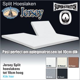 Split Jersey Topper Hoeslakens