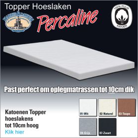 Percaline MatrasTopper Hoeslakens
