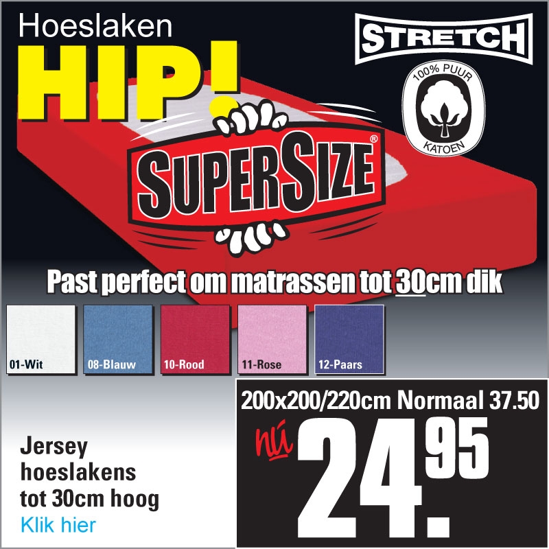 Jersey Hoeslakens Hip XL