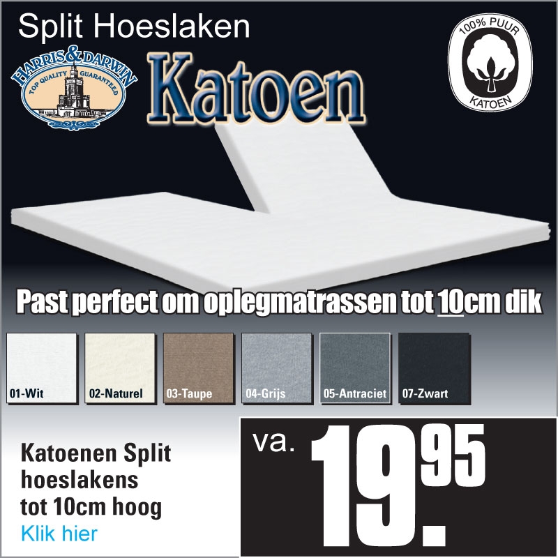 Split Topper Katoen Split Topper Katoen