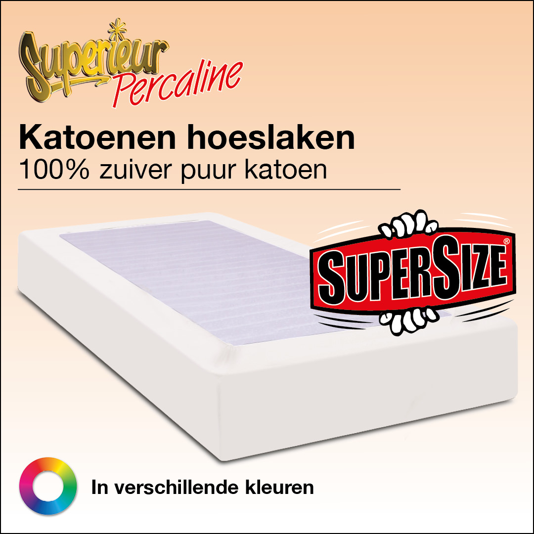 Katoenen Hoeslakens XL