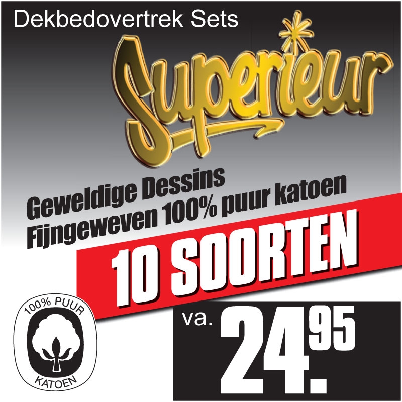 Superieur Katoen Dekbedovertrekken Superieur Katoen Dekbedovertrekken