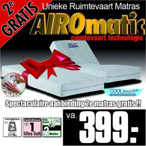 AiroMatic Pocket Nasa Matras 2e GRATIS