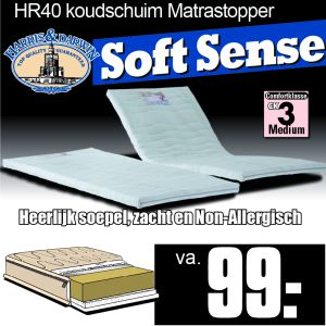 TopperMatras Soft Sence HR-Koudschuim