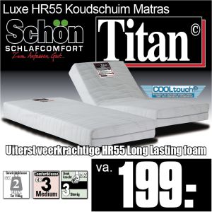 Koudschuimmatras Titan HR55