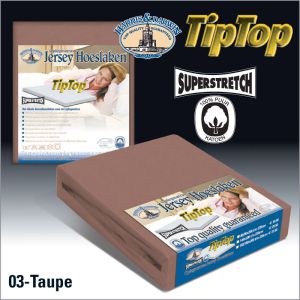 Jersey Topper Hoeslaken Taupe